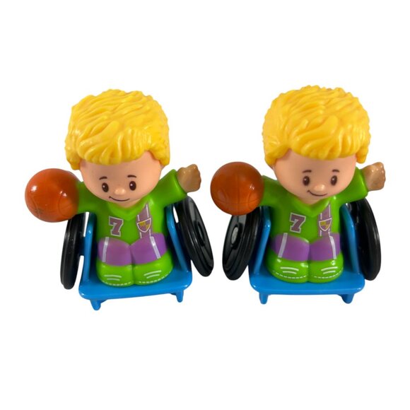 Mattel Little People Lot of 6 The Office Pam Jim Wheelchair Mother - Picture 3 of 12